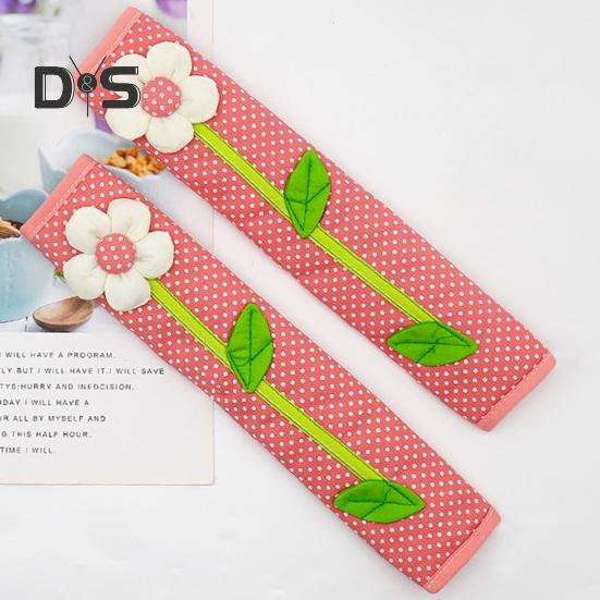 1 pár krytů klik dveří chladničky květinový design odolný proti opotřebení, nevyblednou, omyvatelná rukojeť, kryty klik dveří