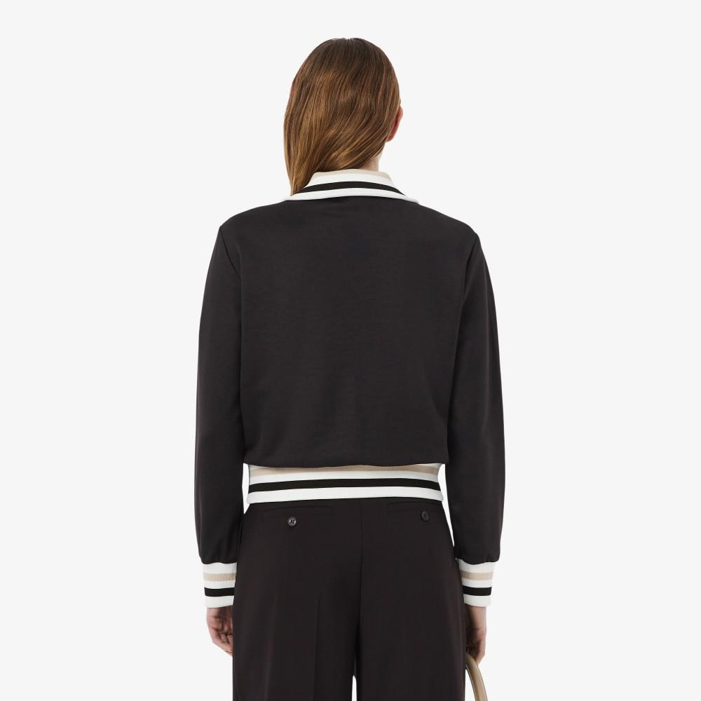 [Lacoste] Women's Interlock Color Tipping Zip-Up Sweatshirt SF5252-56G0QI