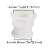 1/2" 3/4" 1" Female/Male Thread Reducing Connectors Garden Irrigation Plastic Joints Fish Tank Aquarium Drain Pipe Fittings 5Pcs