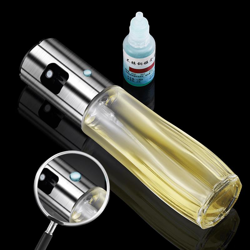 Stainless Steel Oil Spray Bottle Set for Kitchen & BBQ