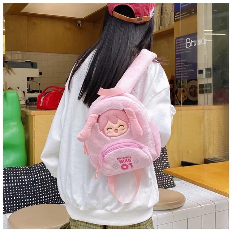 Hatsune Theme Miku Plush Backpack Outdoor Leisure Cartoon Cute Itabag Schoolbag