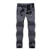 Mens Womens Winter Fleece-Lined Softshell Pants Windproof Thermal Hiking Skiing Outdoor Trousers