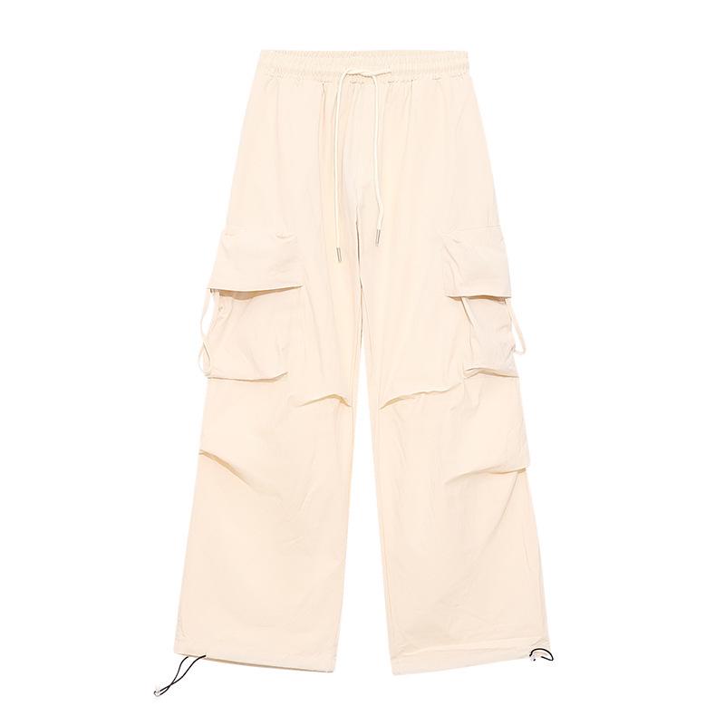 

2025 Dopamine Dressing Blue Loose American Work Pants - Sporty, Drapey Long Casual Pants for Spring/Summer Double Extra Large абрикосовый