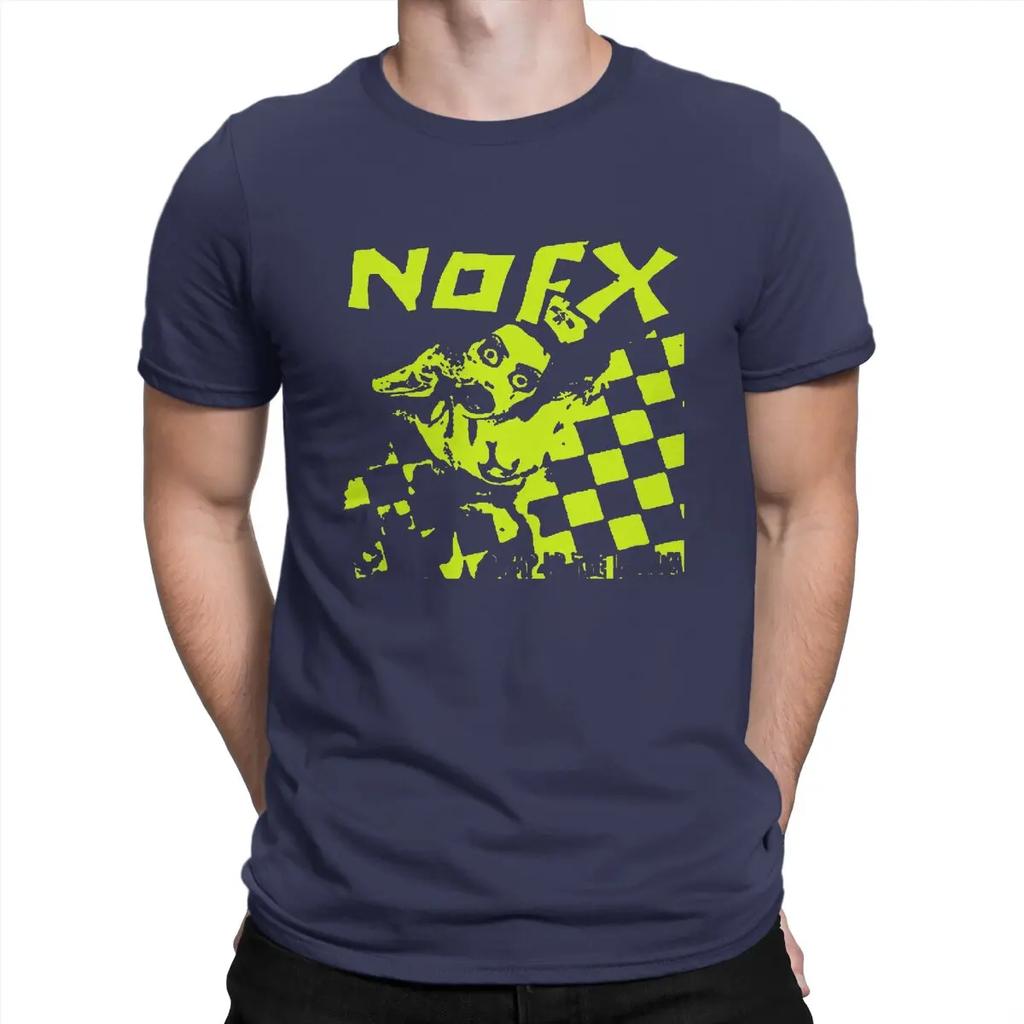 Pump Up T-Shirt Men N-Nofx Creative 100% Cotton Tees Crew Neck Short Sleeve T Shirts Printed Tops