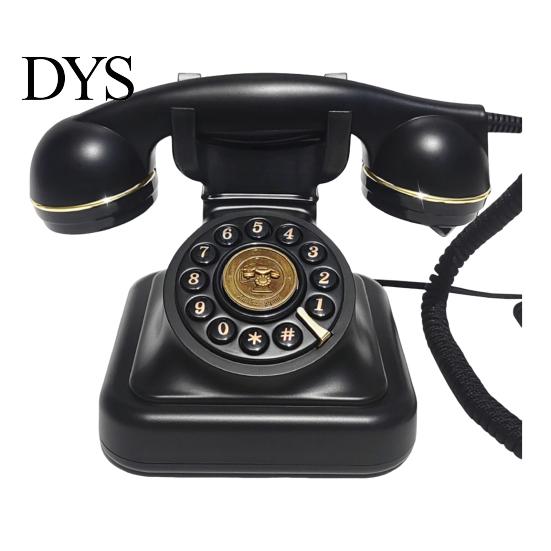 Zeitloses Wähltelefon Retro Kabeltelefon Gästebuch Einfach zu bedienen Nostalgisch Rund Hochzeitsgästebuch Klassischer Stil Dekoration Metalllegierung