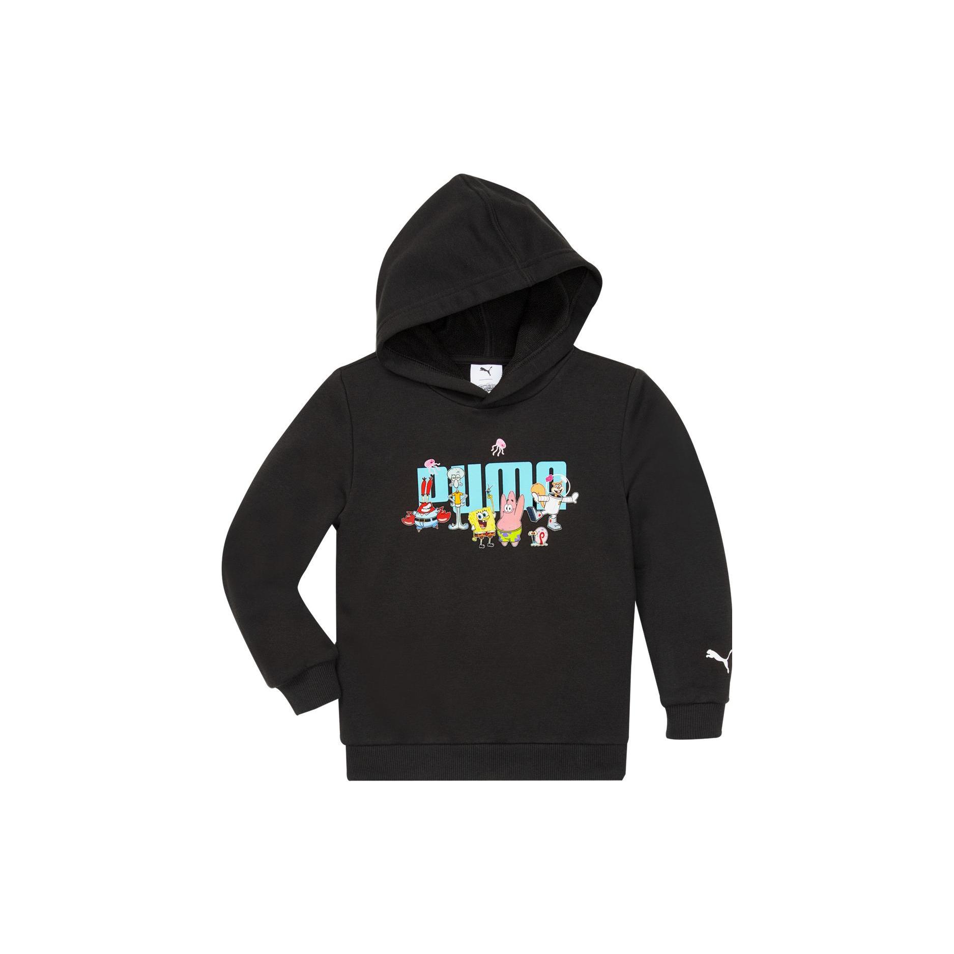 

New PUMA Sweatshirt PUMA X SPONGEBOB Black Kids 675864-01 110