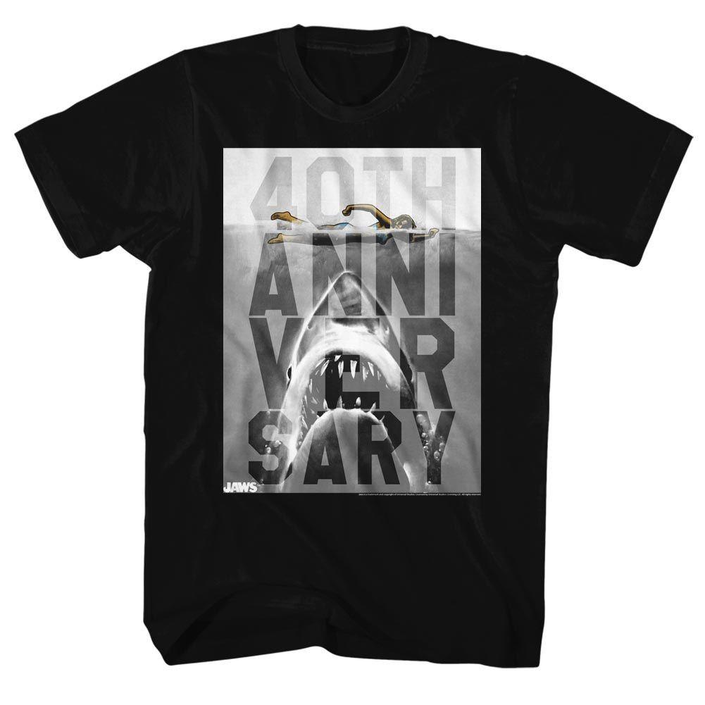 Jaws 40Th Movie Shirt L