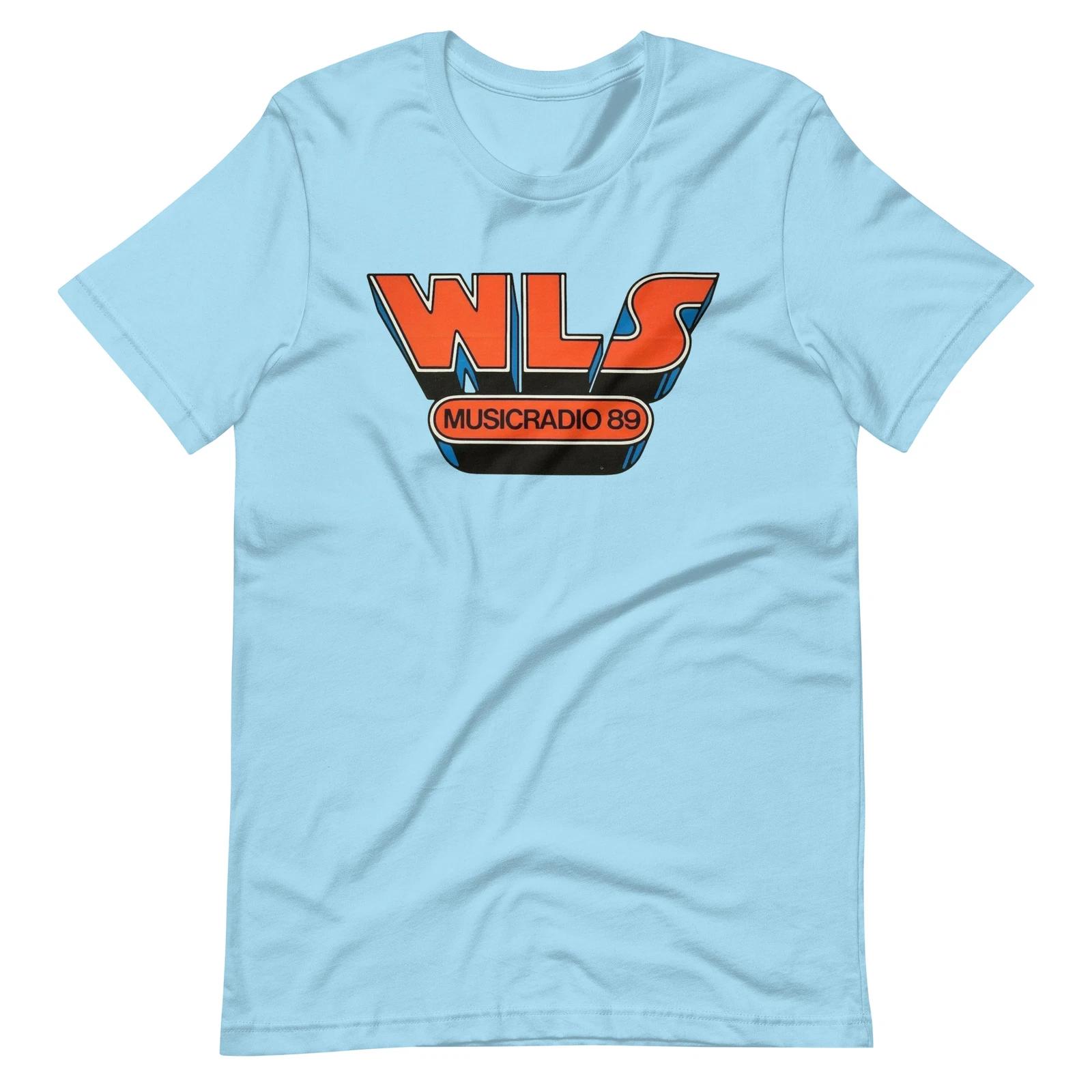 

WLS Music Radio Graphic Tee Light Blue Unisex t-shirt XL