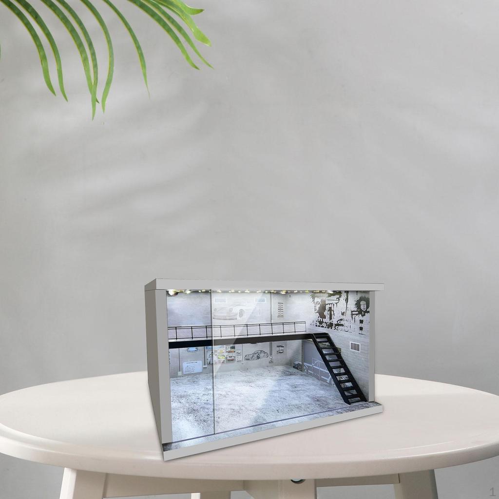 1/64 1/36 1/32 Model Garage Display Case Parking Space for Diorama Collection