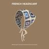 New Sweet Triangle Headband Cute Knitted Flower Headscarf Handmade French Pastoral Style Headwear Photo Props