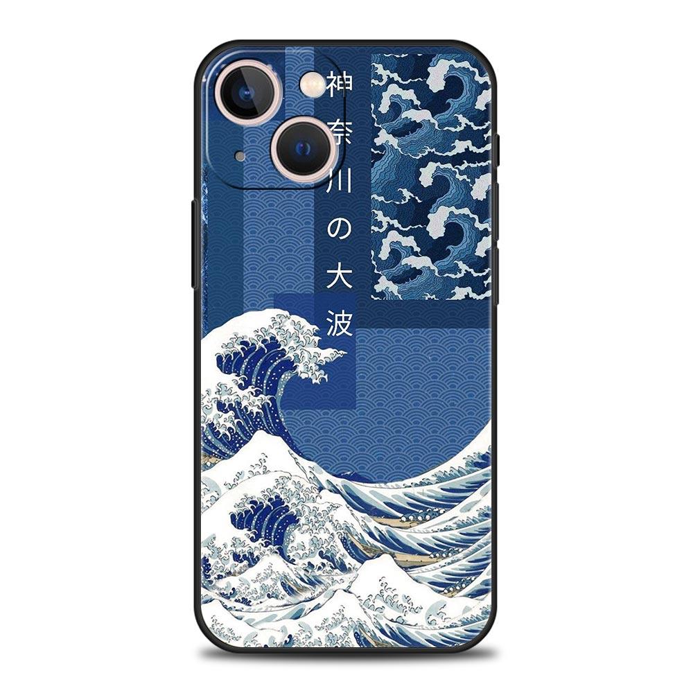 Giappone Tokyo Osaka Kanagawa Custodia per Telefono con Etichetta Per iPhone 16e 15 14 13 12 11 Pro Max XS X XR SE 7 8 Plus Cover in TPU per iPhone 16