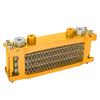 Motorcycle Oil Cooler Kit Aluminum 4 Rows High Efficiency Replacement for Monkey 125 50cc to 150cc Dirt Pit Bike Gold