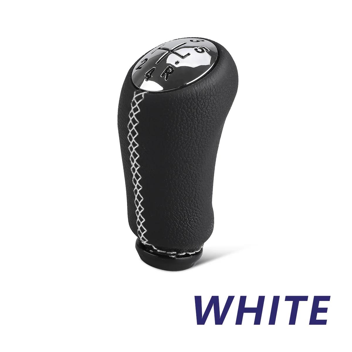 

Кожаная тяга переключения передач с красным, белым и черным цветами, подходит для головки механической коробки передач Renault с обновленной головкой, ручка переключения передач, детали белый