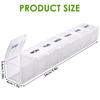 Pill Organizer Box AM PM Pill Distribution Container Portable Travel Tablets Vitamins Medicinel Cases Box Fish Oil/Supplements