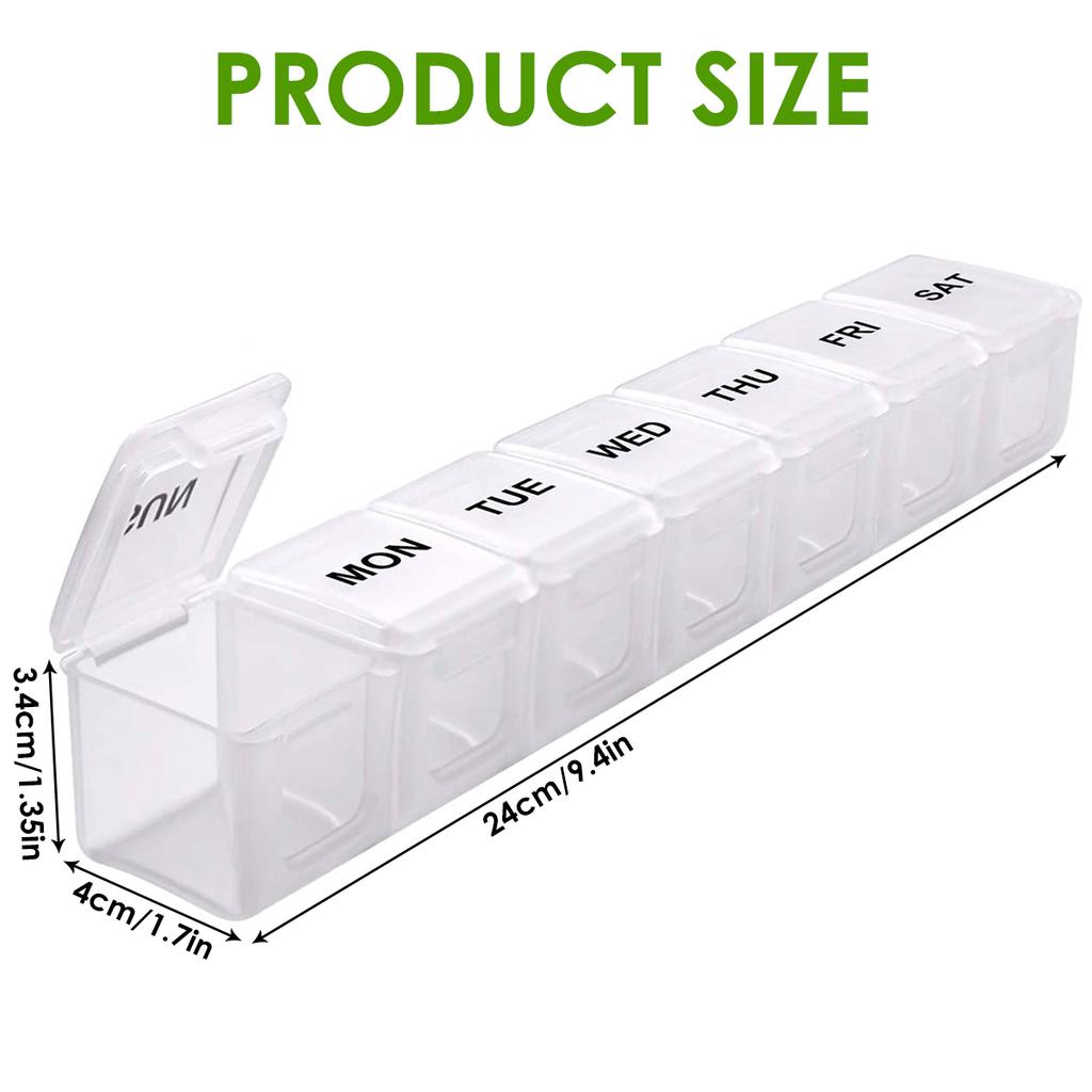 Pill Organizer Box AM PM Pill Distribution Container Portable Travel Tablets Vitamins Medicinel Cases Box Fish Oil/Supplements