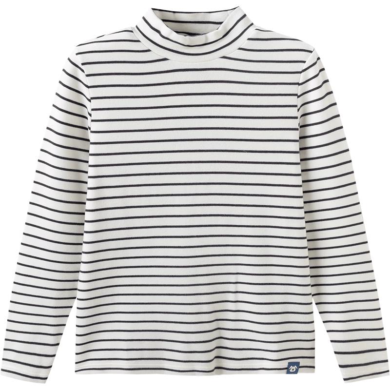 Balabala Children's Winter Thermal Striped Base Layer T-Shirt
