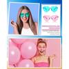 10 Pcs Heart-Shaped Glasses Party Favors, Plastic Novelty Eyewear, For Weddings, Birthdays, Anniversaries, Bachelor Parties