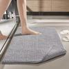 Household Absorbent Chenille Bathroom Mat Washable Thickened Bath Rug Rectangular Non-slip Living Room Carpets Bedroom