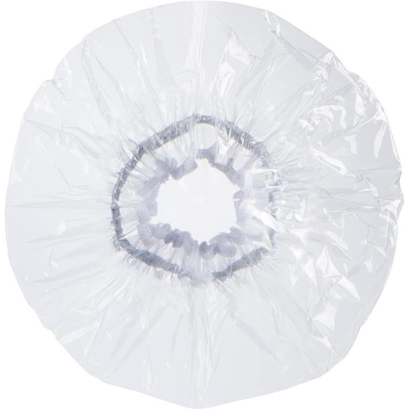 1Pc Oversized Large Transparent Shower Cap Reusable Pvc Waterproof Oil Baking Bathing Hat for Women Men Thick Long Braids Hair