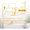 Convenient Pulls Down Bathtub Spouts Bathtub Diverter Temperature Control Tub Fixture Easy Water Flows Adjustment  Alloy