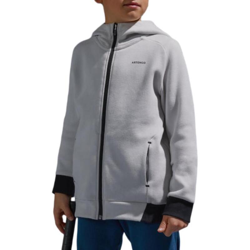 Decathlon Soft and Comfortable Hooded Jacket Slate Grey Children's Model