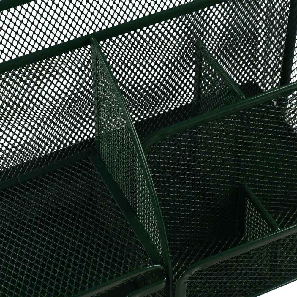 Multi-functional Desk Organizer Metal Mesh Desktop Office Organizer Sundries Storage Box  Pencil