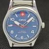 REFURBISHED ORIS WINDING SWISS MENS VINTAGE WRIST BLUE WATCH 558b-a296789-1