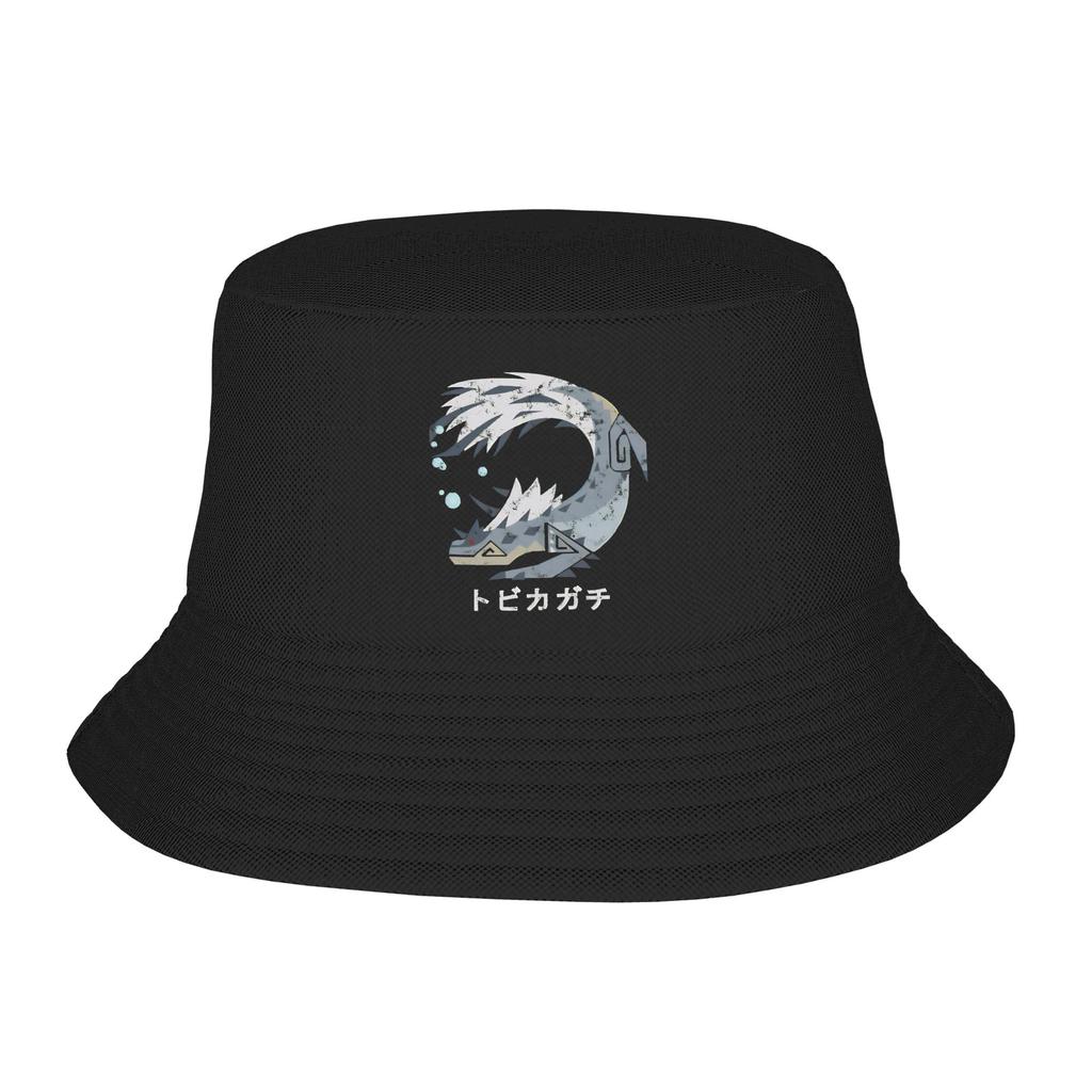 Monster Hunter Bucket Hat Rise Zinogre Street Style FisherUnisex Caps For Unisex Casual Fishing Sun Hats Soft Fold Design Cap