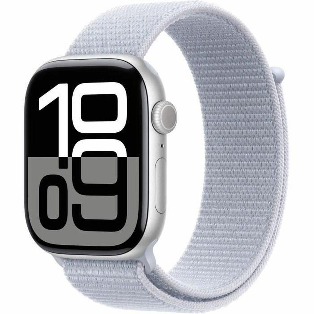 Apple Series 10 Smartwatch GPS 46mm Silver Aluminum Blue Cloud