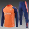 Manchester United Football Suit Custom Autumn And Winter Long-Sleeved Half-Pull Pre-Game Warm-Up Children'S Short-Sleeved Training Suit