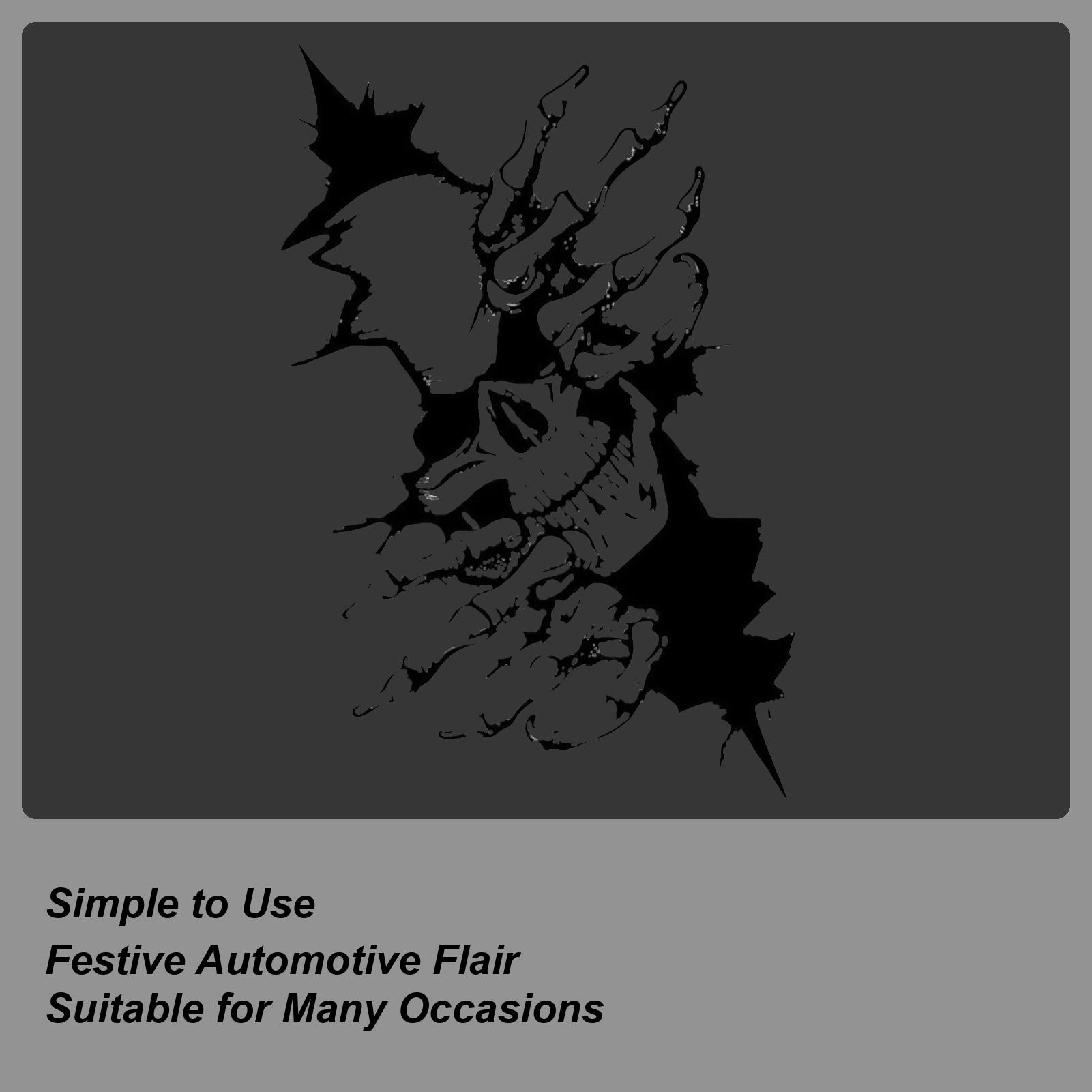 Хэллоуинская наклейка на машину с скелетом Хэллоуинские страшные наклейки Декорация Наклейки на кузов Для автомобиля Грузовика Внедорожника Мотоцикла Транспортных средств Окно CHINA