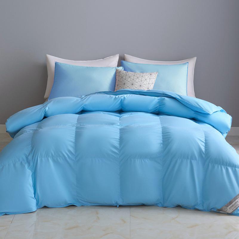 

Товста тепла біла бавовняна пухова ковдра – плюшева зимова постільна білизна 180x220cm/5 jin