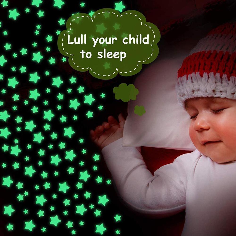 Night-luminous Fluorescent Glow Stickers Home Decor Wall Sticker for Kids Bedroom Glow Stickers Home DIY Decor