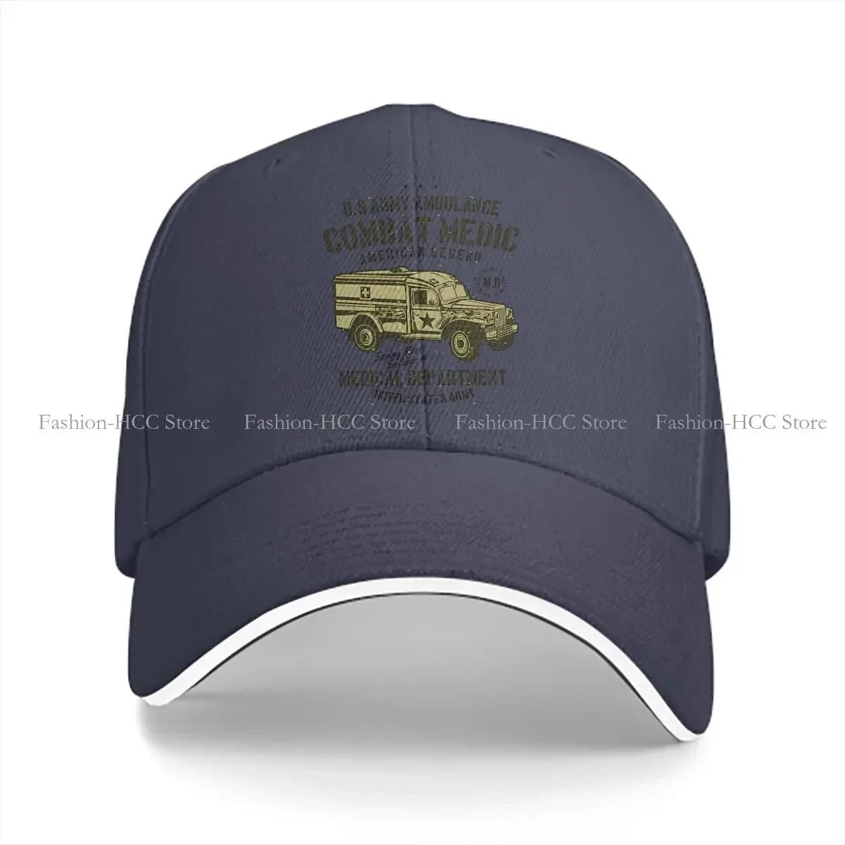 

US Army Solid Color Baseball Caps Peaked Cap Ambulance Ambulances Sun Shade Hats Unisex WoUnisex One Size