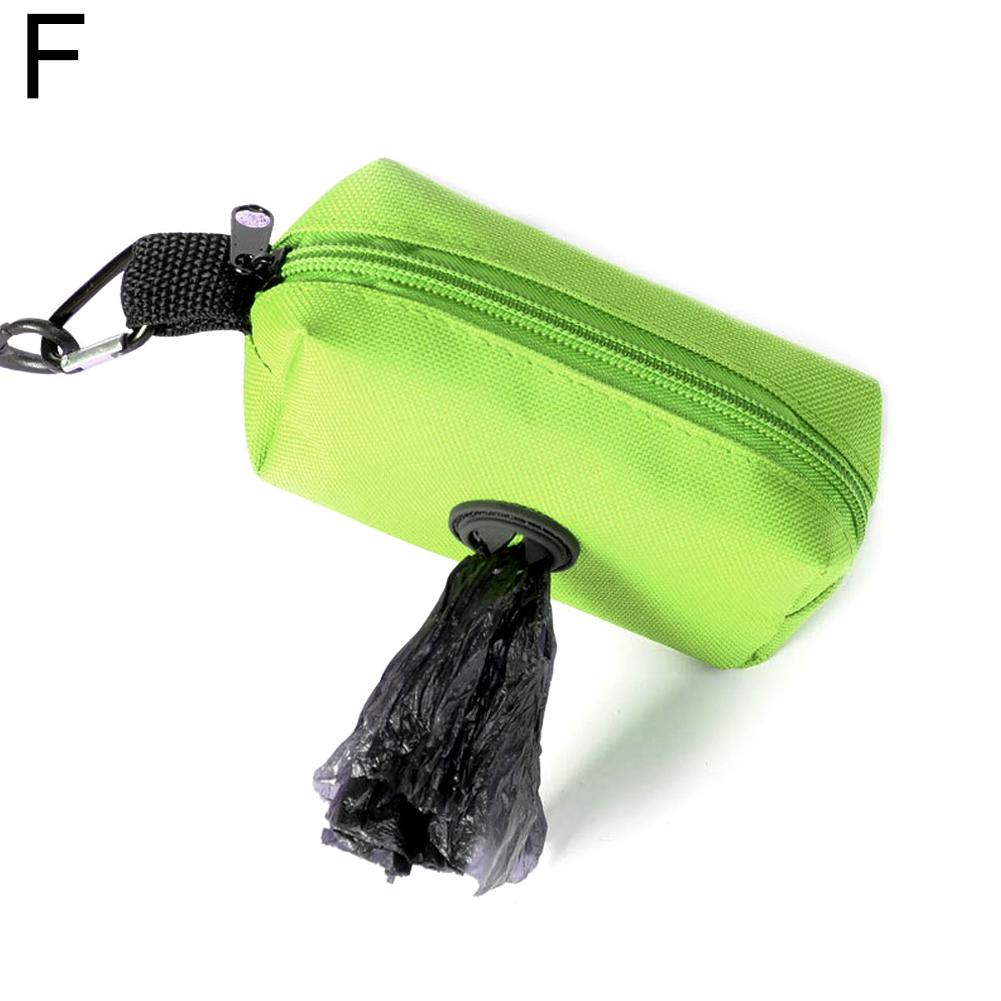 Canvas Dog Poop Bag Holder Outdoor Pet Waste Bag Dispenser with Carabiner Clip Animal Waste Collection Pouch