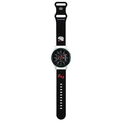 Hello Kitty Universal Strap Hkuwlschblk Silicone Kitty Head Black 22Mm