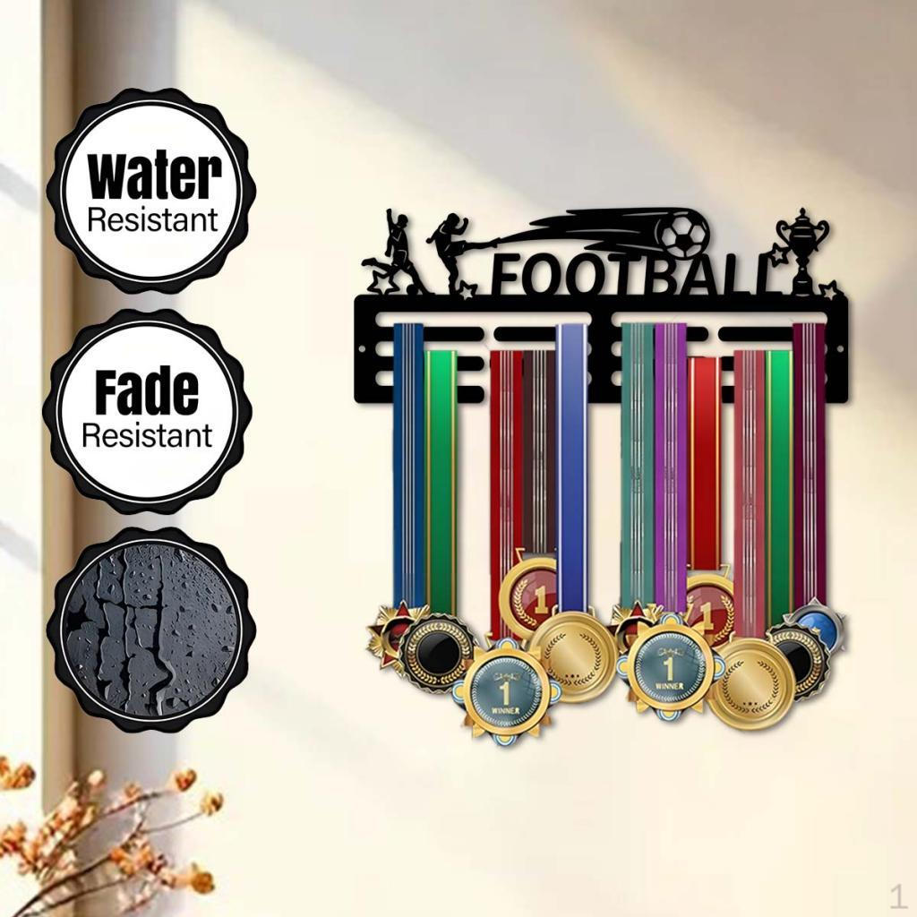 

Medal Hanger Display Rack Medals Wall Organizer Mounted Frame for Athletic 30x11.89cm