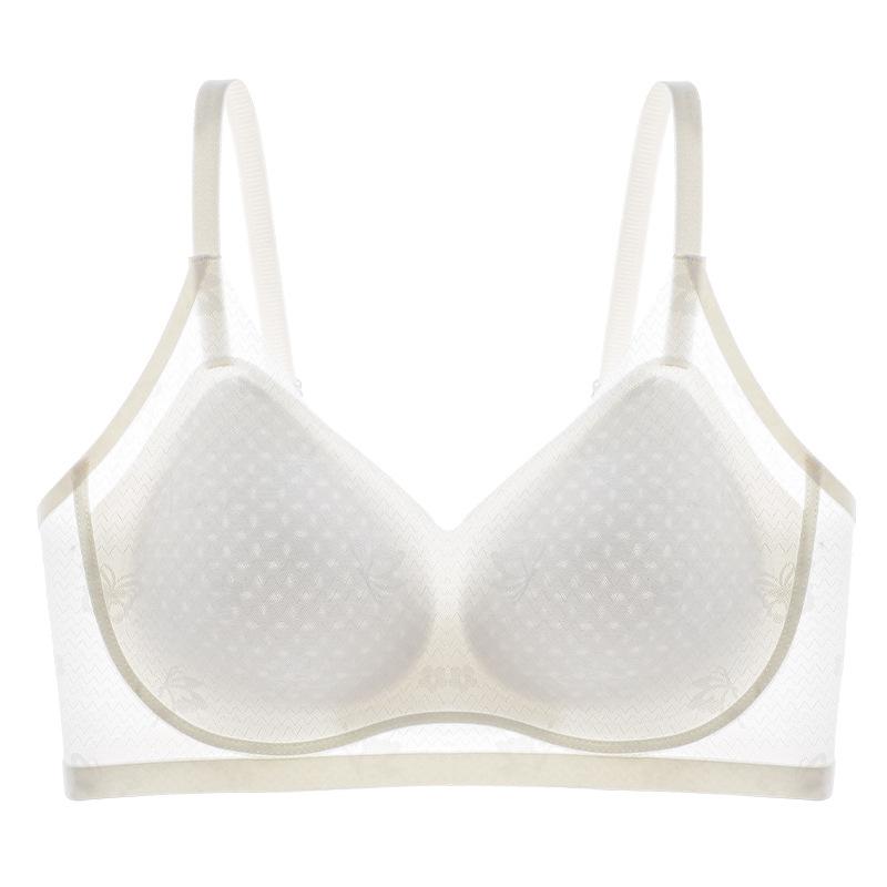 

Кружевное нижнее белье Женский собирающий бюстгальтер Поддержка груди Предотвращение провисания Фиксированная чашка Дышащий Тонкий бюстгальтер Пуш-ап 2XL белый