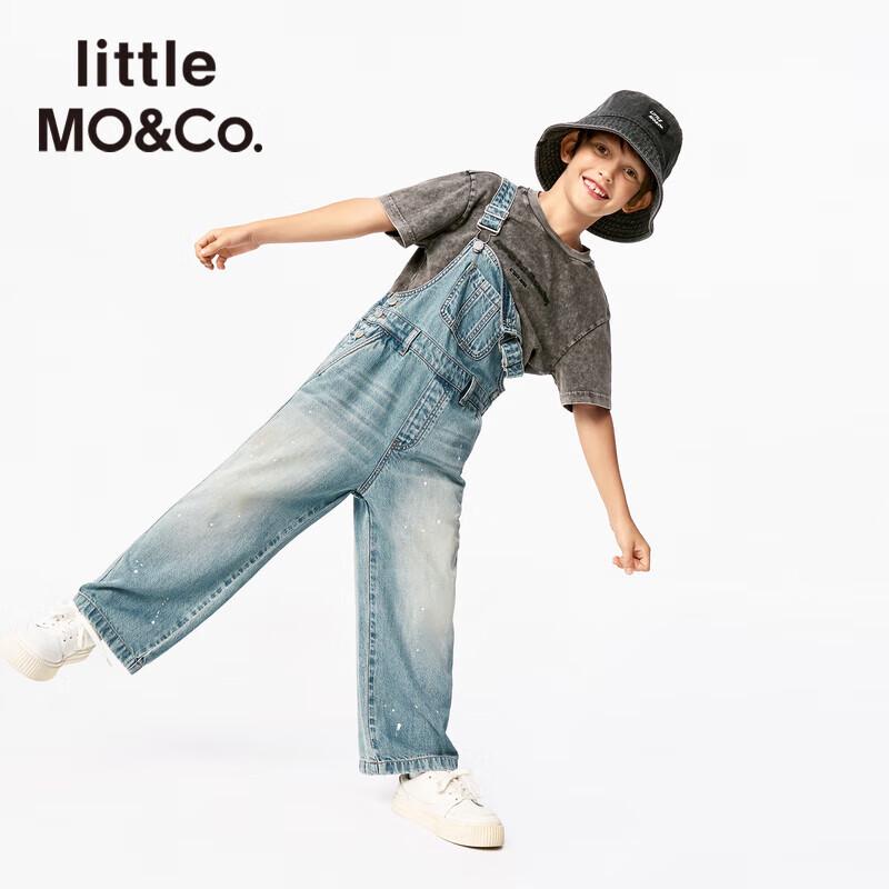 Little MO&Co. Kids' Lyocell Hemp Denim Overalls