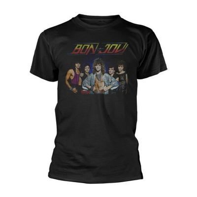 Bon Jovi Unisexowa bawełniana koszulka dla dorosłych Tour Â´84