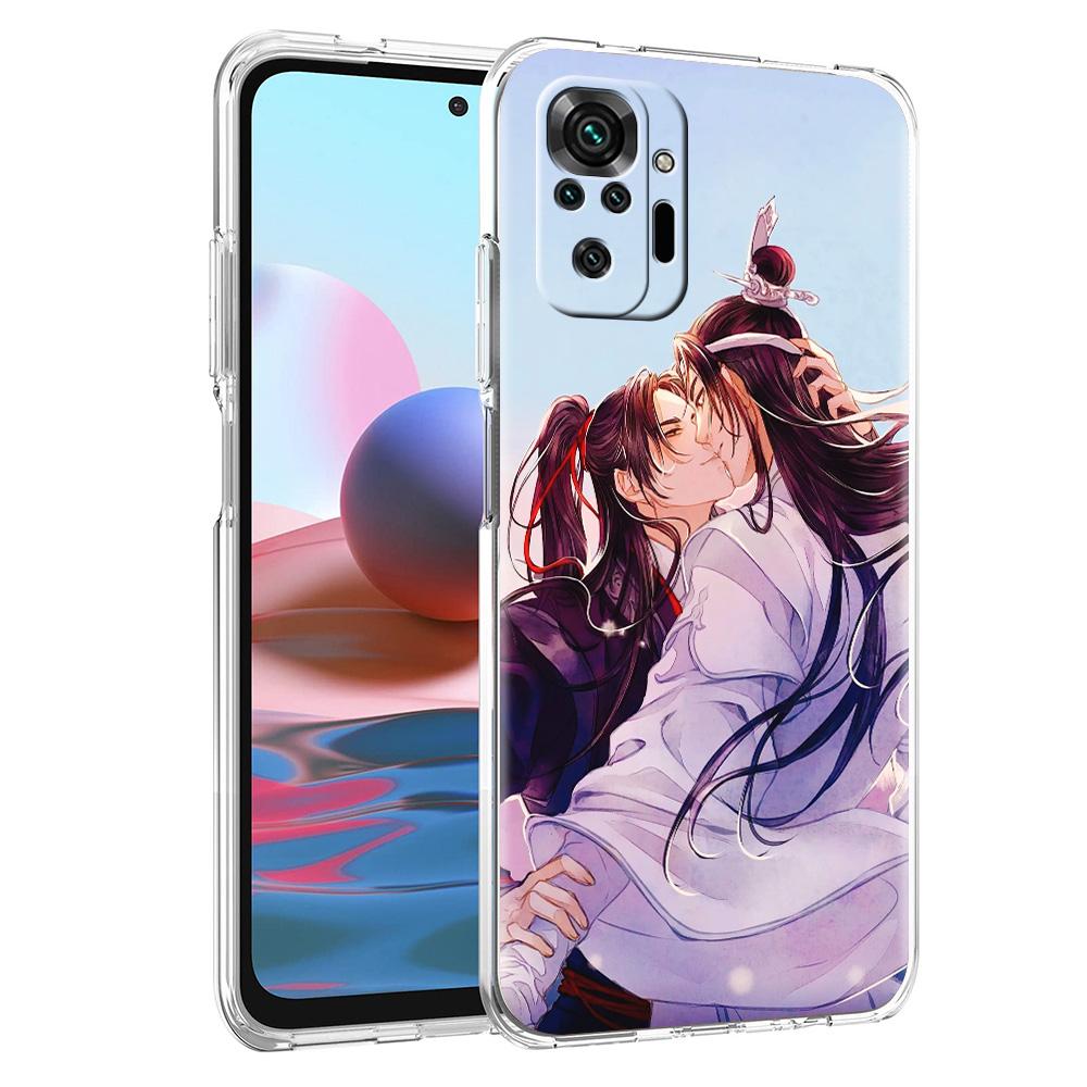 Grandmaster Mo Dao Zu Shi Anime Luxury Phone Case For Xiaomi Redmi Note 12 11 10 9S 9 8 Pro 7 8T 9C 9A 8A K40 Pro+ Clear Cover