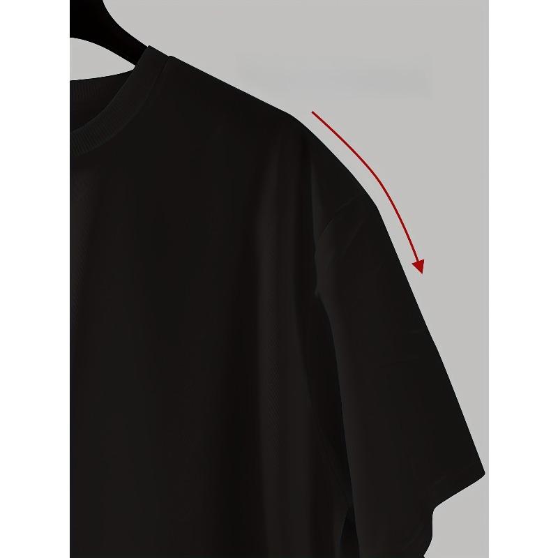 European Size Tokyo "JAPAN" Letter Print T-Shirt, Youth Fashion Tee, Slightly Dropped Shoulder Round Neck T-Shirt, Streetwear T-Shirt, Men's T-Shirt