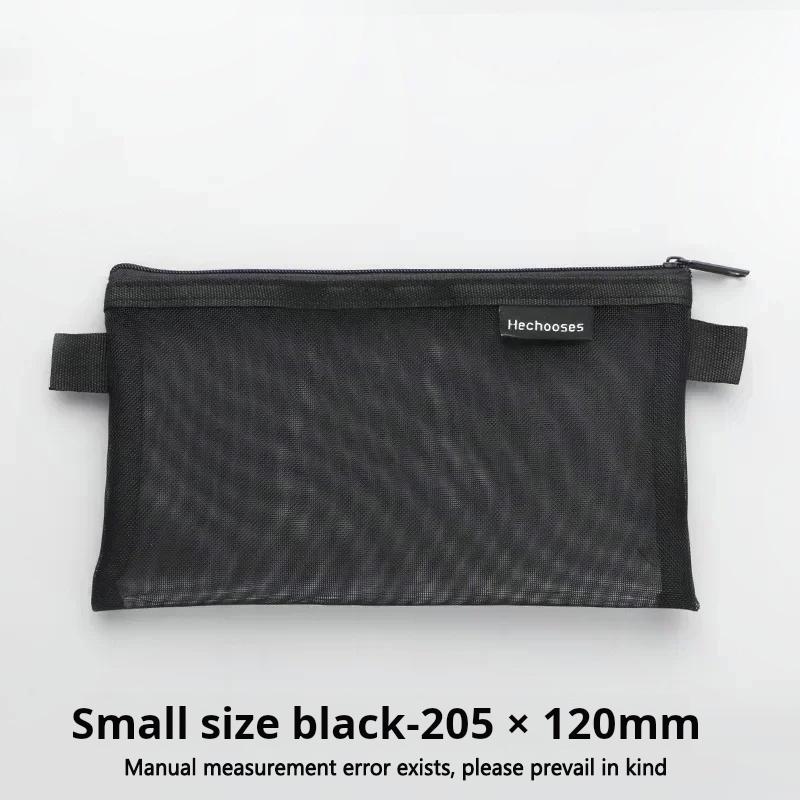 

1 Pcs Transparent Mesh Pen Pouch Organizer Pouch Portable Pencil Pouch for Students Exam Large Capacity Stationery Pouch