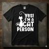Cat Person Funny Kitten Lover Pet Parent Tee Gift Graphic Unisex T-shirt