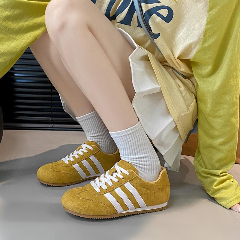 Dexun Shoes Women's Retro Spring and Autumn 2025 New Flat-bottomed Versatile Board Shoes Sports and Leisure Shoes Lightweight Forrest Gump Shoes