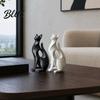 Hollow Cat Statue 3D Printed Figurine Modern Geometric Sculpture