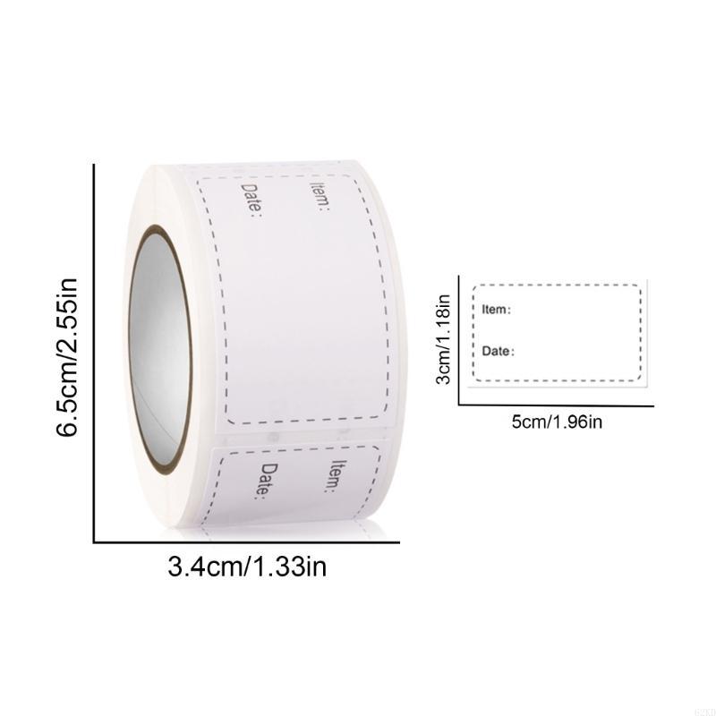 62KD 250pcs Freezer Labels adhesive Labels for Food Storage Label Sticker 3x5cm