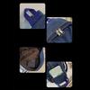 Japanese Style Vintage Handbag Y2K Solid Crossbody Bag Casual Denim Backpack  Women&Men