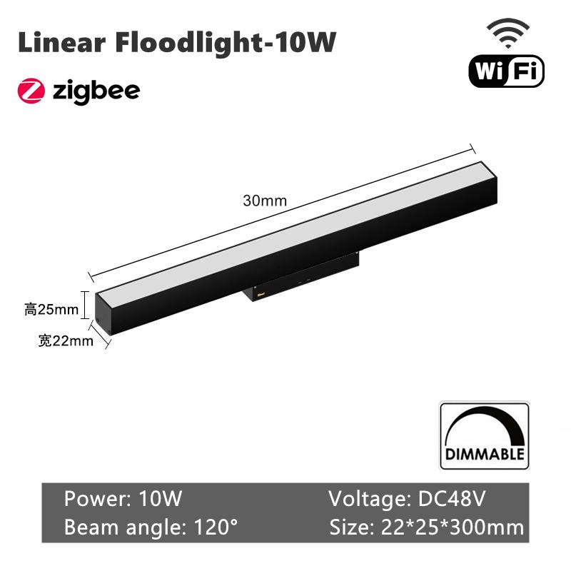 Zigbee Smart WiFi Magnetic Track Lights LED DC48V Dimmable Spotlight Tuya App Alexa Google Assistant Voice Control Rail Lamp