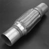 NEW-1 PCS Exhaust Flex Pipe Stainless Steel Double Braid  Car Exhaust Flexible Joint Tube 2 X 6 Inch With Ends 10 Inch Long